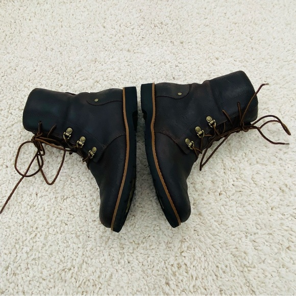 The North Face Women’s Leather Lace-Up Boots with Ice Pick Lugs Brown Size 7 - Picture 1 of 8